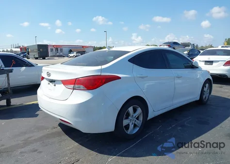 2013 Hyundai Elantra Gls from USA, damaged, VIN 5NPDH4AE3DH232256